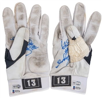2010 Alex Rodriguez Game Used & Signed Nike Batting Gloves Used For Career Home Run #599 (MLB Authenticated, Rodriguez LOA & Beckett)